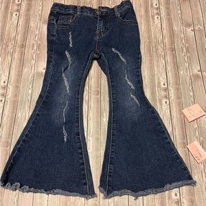 Toddler Girls Denim Bell Bottom Jeans